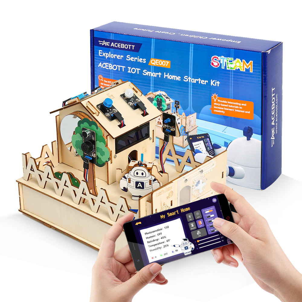 Home Automation Diy Kit - ACEBOTT-Kit de casa inteligente para Arduino,
