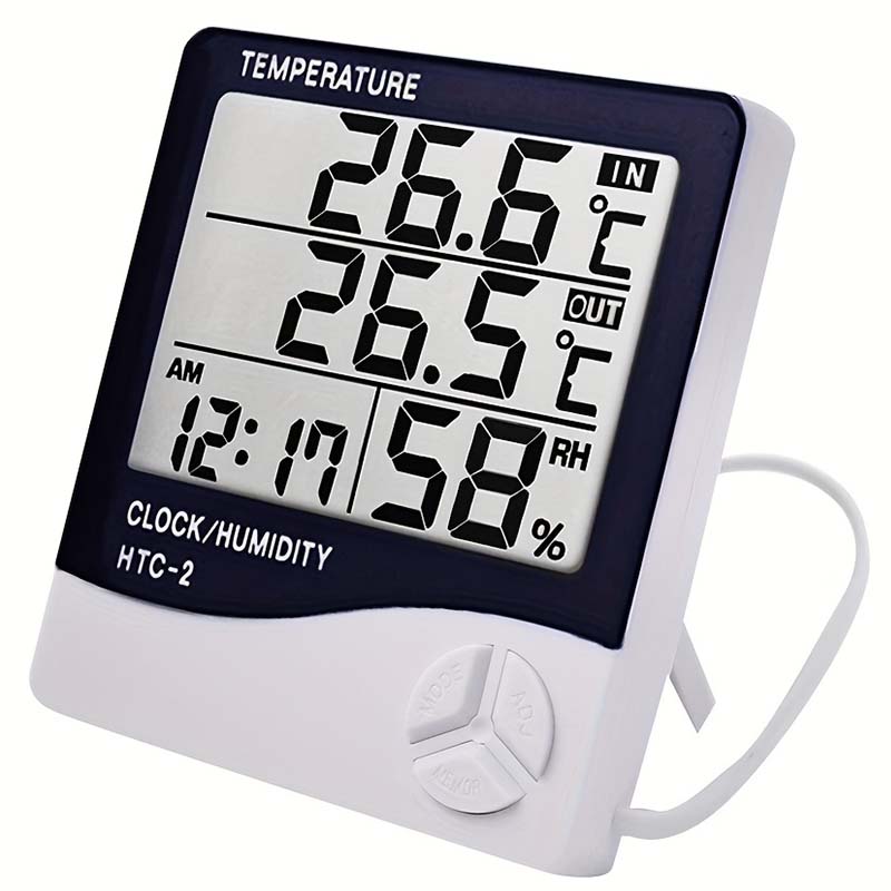 Termómetro Digital LCD, higróm - Home Automation Industry reseña y precio