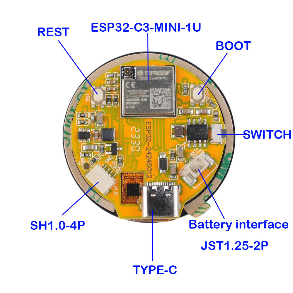 Pantalla ESP32 de 1,28 pulgada - Home Automation Industry reseña y precio