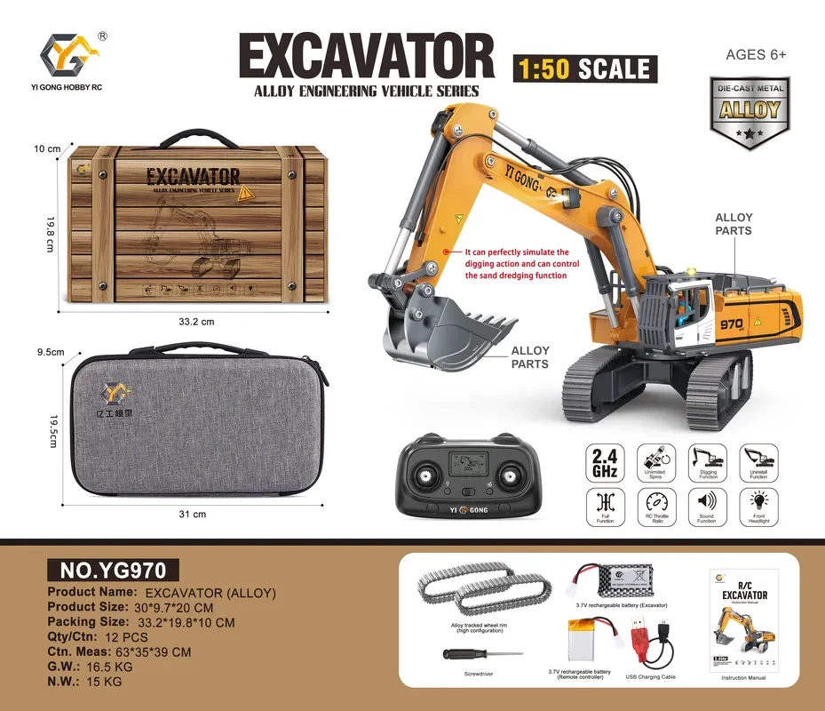 Modelo de excavadora 1:50 T14R - Home Automation Tutorial reseña y precio