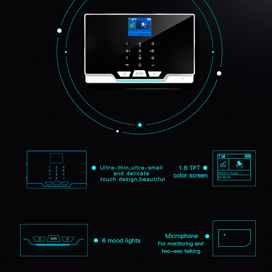 KERUI-Kit de alarma DIY de 433 - Home Automation Diy Kit reseña y precio