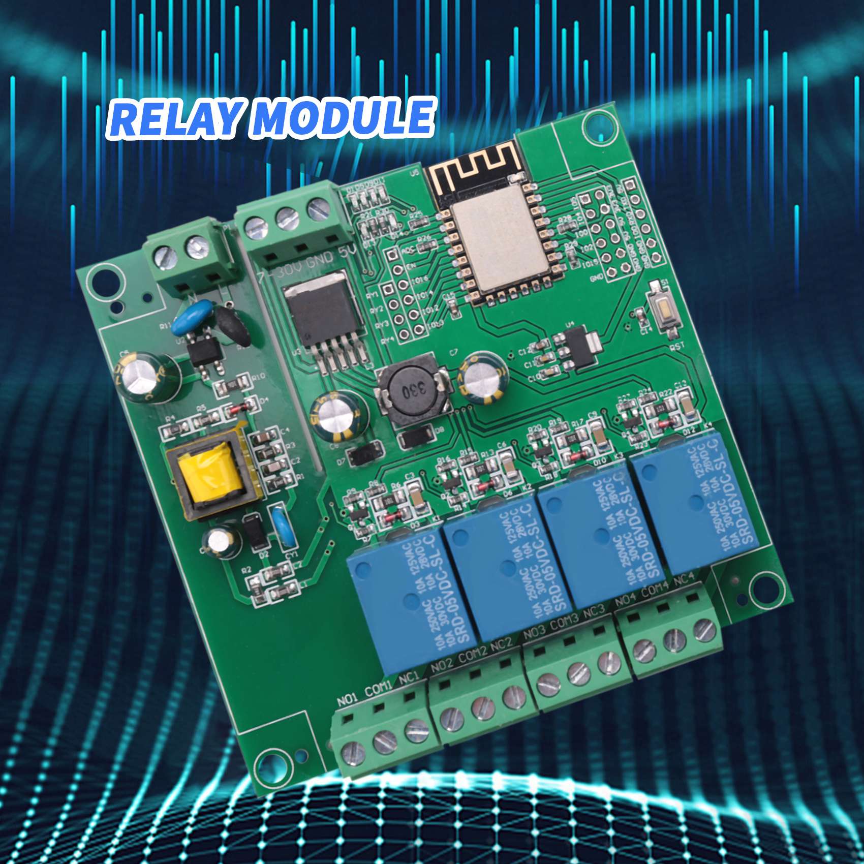 SCLS ESP8266 Módulo de relé in - Relay 8 Channel Board reseña y precio