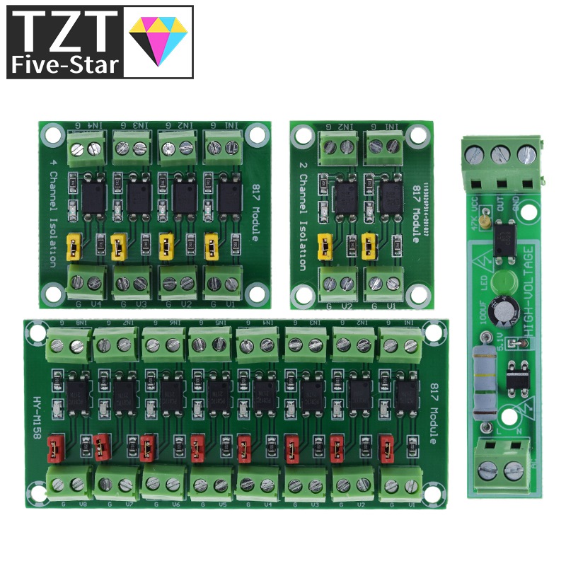 PC817 1, 2, 4, 8 canales, plac - Relay 8 Channel Board reseña y precio
